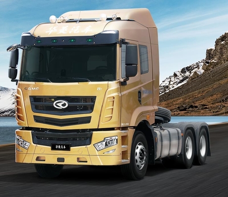 Euro 3 de Tipper Dump Truck Diesel 420HP da cabeça do trator de CAMC 6*4
