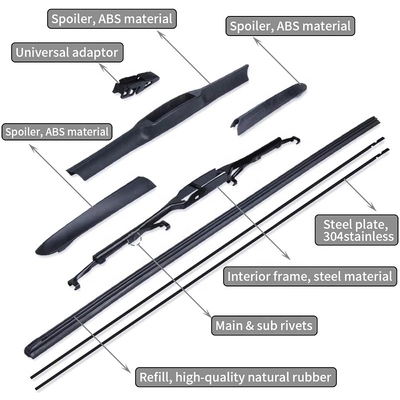 Kction 16&quot; lâminas de limpador híbridas 8512900000 do para-brisa para o cruzador 2007-2014 de Toyota FJ