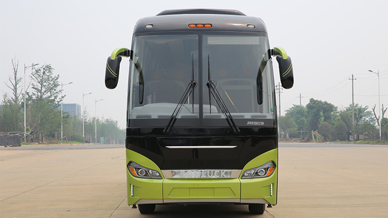 Euro luxuoso 3 dos assentos de Bus 375hp 51 do treinador do preto 12m Cummins Engine